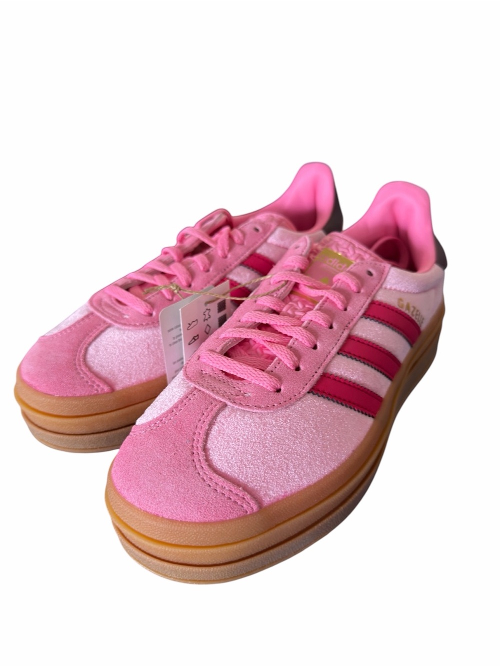 Pink Suade Addias Gazzele NWT